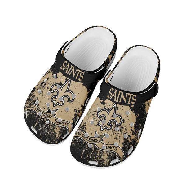 Men's New Orleans Saints Bayaband Clog Shoes 003